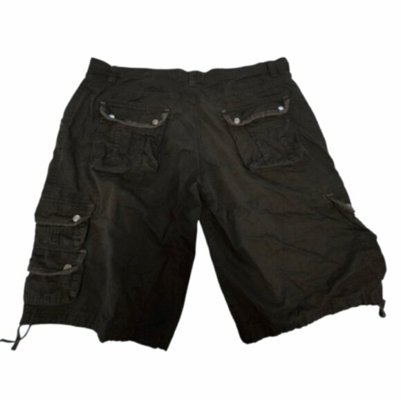 Projek Raw Men's 42 Black Denim Cargo Jean Shorts - Picture 4 of 9
